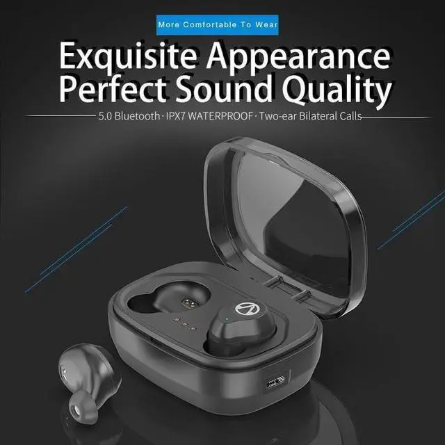 Alt view image 5 of 6 - IPX7 Waterproof Wireless Earphone Bluetooth 5.0 Stereo Music Sport Headphone Touch Control TWS Earbuds Mini Headset for Mobile