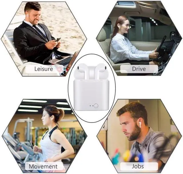 Alt view image 6 of 6 - Wireless Bluetooth Earphone i7s TWS Inear Stereo Earbud Headset With Charging Box Mic For Iphone Xiaomi All Smart Phone air pods