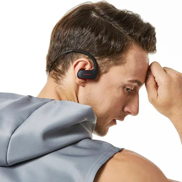 Alt view image 4 of 6 - Sport Bluetooth Headset IPX7 Waterproof Wireless Earphone HiFi Stereo Headphone Neckband Earbuds 120mAh with Microphone