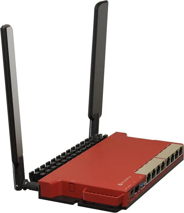 Main image of Mikrotik L009UiGS-2HaxD-IN Faster Router, 2.4 GHz, Dual-Chain Wireless, CPU: IPQ-5018, 8 Ethernet Ports.