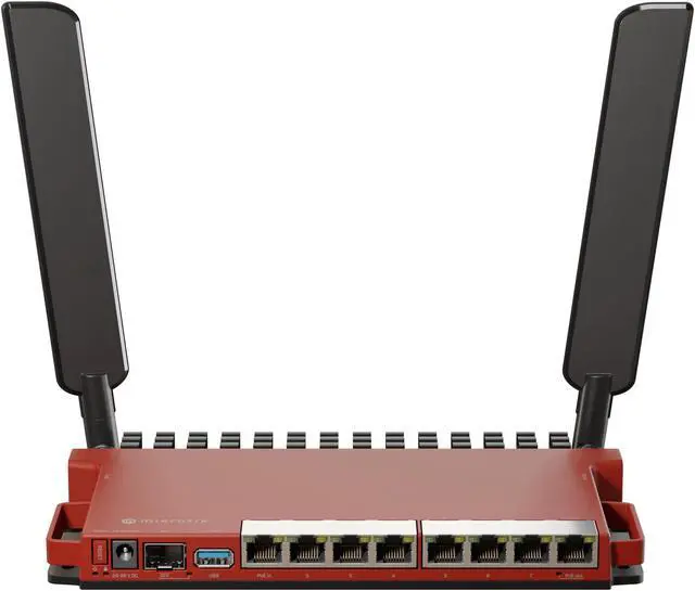 Alt view image 4 of 5 - Mikrotik L009UiGS-2HaxD-IN Faster Router, 2.4 GHz, Dual-Chain Wireless, CPU: IPQ-5018, 8 Ethernet Ports.