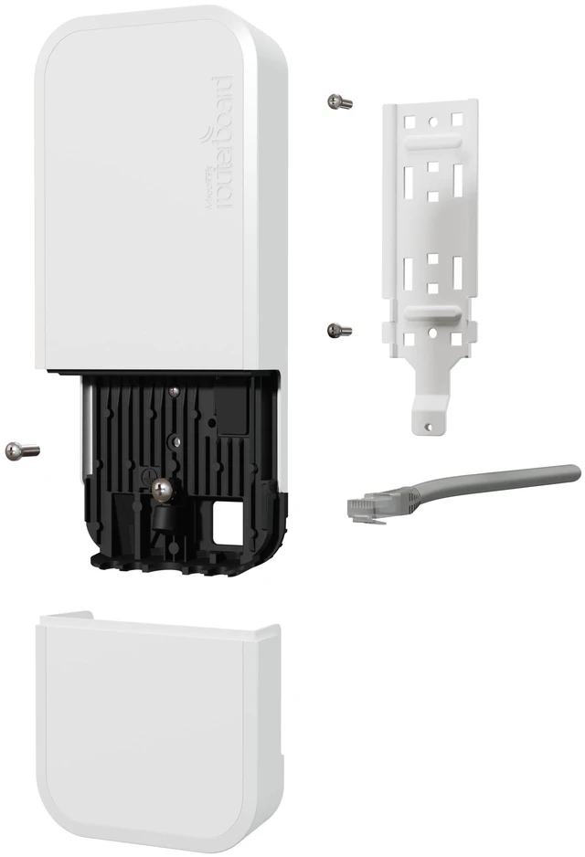 Main image of MikroTik wAPG-5HaxD2HaxD wAP ax Weatherproof Wi-Fi 6 Access Point, Dual-Band 2x2 MIMO, Gigabit Ethernet, PoE-In, RouterOS v7, Enhanced Security, and Centralized Management