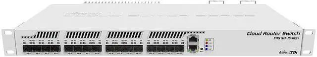 Alt view image 3 of 11 - MikroTik - CRS317-1G-16S+RM - Cloud Router Switch 317-1G-16S+RM with 800MHz CPU, 1GB RAM, 1x Gigabit LAN, 16x SFP+