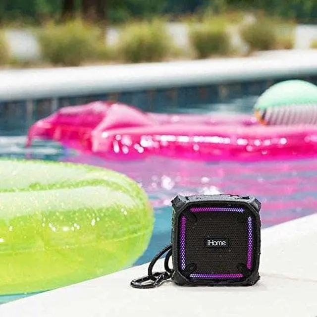 Alt view image 2 of 2 - iHome Tough Portable Bluetooth Speaker w/ Accent Lighting, Carabiner/Carry Strap