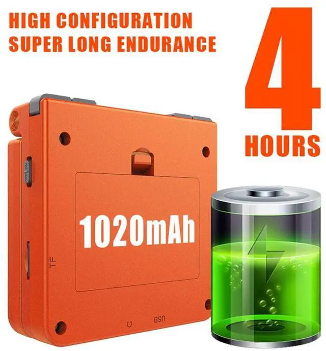 Alt view image 5 of 7 - Powkiddy V90 3.0 inch IPS Screen 64-bit Retro Handheld Game Console with 16GB Memory (Red)