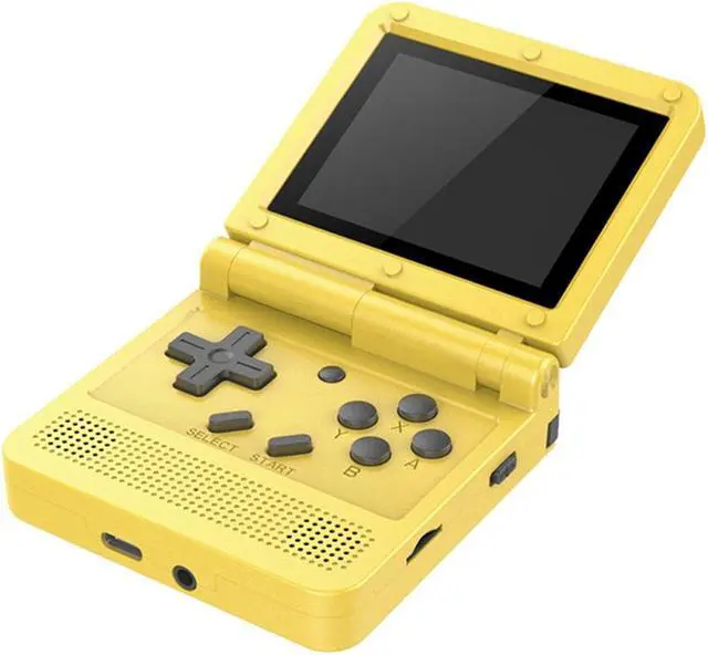 Alt view image 2 of 7 - Powkiddy V90 3.0 inch IPS Screen 64-bit Retro Handheld Game Console with 16GB Memory (Yellow)