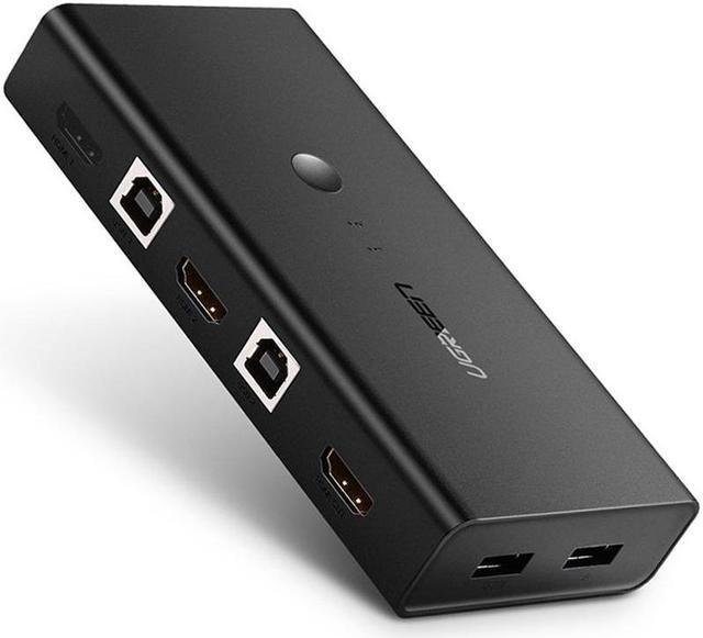 Ugreen 4K KVM Switch Dual USB Switch Splitter Box for Monitor, Keyboard, Mouse HDMI Switch Switch - Newegg.com