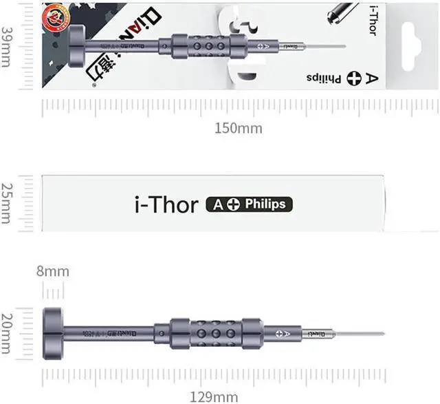 Alt view image 3 of 7 - Qianli i-Thor 5 in 1 S2 Precision 3D Texture Screwdriver Set