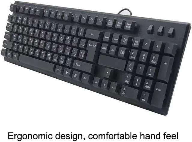Alt view image 3 of 4 - 108 Keys Computer USB Wired Keyboard, Cable Length: 1.5m