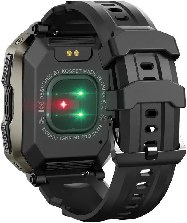 Alt view image 6 of 6 - KOSPET TANK M1 Pro Smart Watch, Support Sleep / Heart Rate Monitoring / Bluetooth Calling