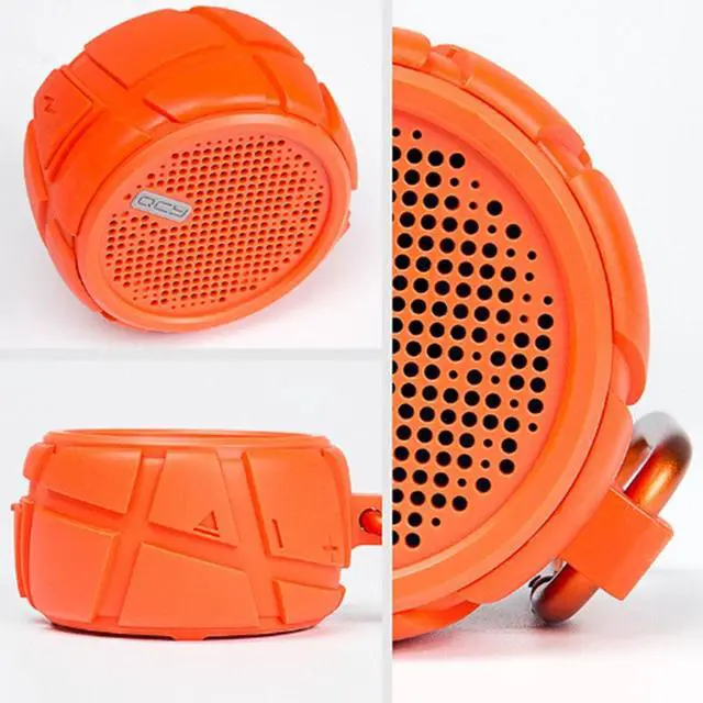 Alt view image 3 of 7 - QCY BOX2 Portable Tyre Shape Mini Speaker Wireless Music Metal V4.1 Bluetooth Loudspeakers(Orange)