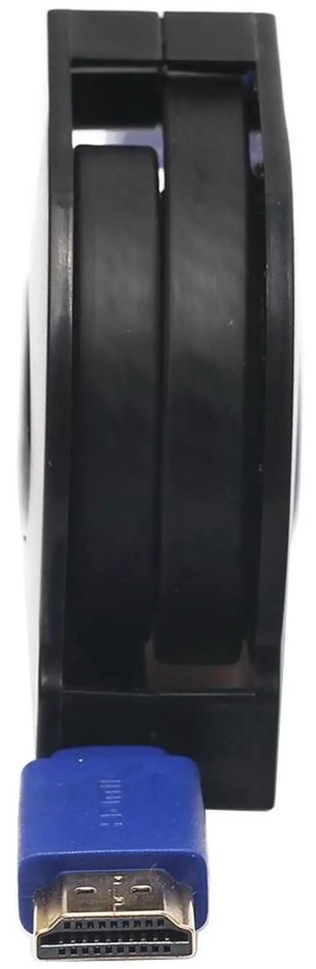 Alt view image 3 of 4 - 1.8m HDMI 1.4 (1080P) Gold Plated Connectors HDMI Male to HDMI Male Retractable Flat Cable (Black)