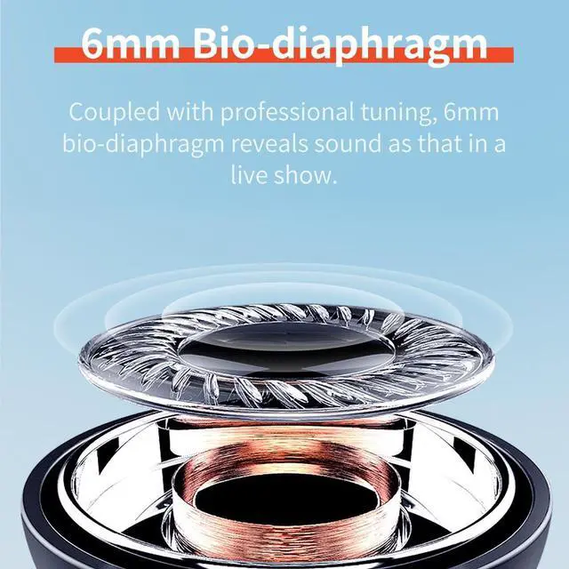 Alt view image 5 of 7 - QCY T3 Bluetooth 5.0 Semi-In-Ear Design Waterproof Wireless Bluetooth Earphone (Black)