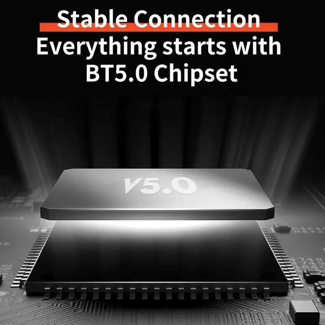 Alt view image 6 of 7 - QCY T3 Bluetooth 5.0 Semi-In-Ear Design Waterproof Wireless Bluetooth Earphone (Black)