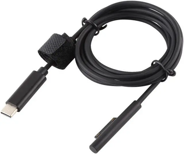 Alt view image 2 of 6 - USB-C / Type-C to 6 Pin Magnetic Male Laptop Power Charging Cable for Microsoft Surface Pro 6, Cable Length: about 1.5m
