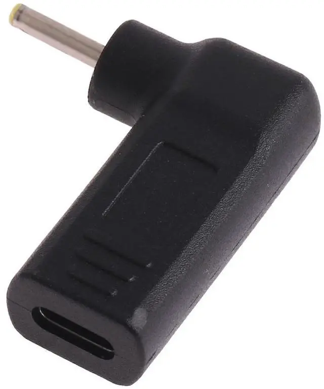 Alt view image 2 of 3 - 2.5 x 0.7mm Male to USB-C / Type-C Female Plug Elbow Adapter Connector