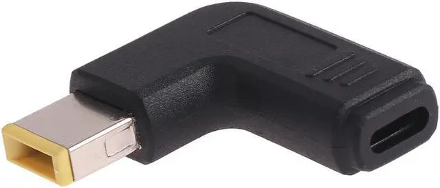 Main image of USB-C / Type-C Female to Lenovo Big Square Male Plug Elbow Adapter Connector for Lenovo Laptops