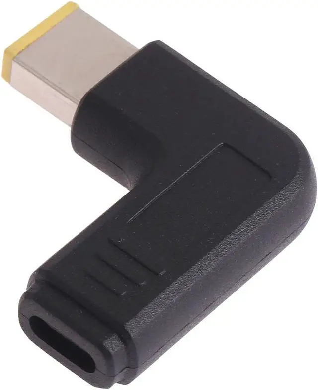 Alt view image 2 of 3 - USB-C / Type-C Female to Lenovo Big Square Male Plug Elbow Adapter Connector for Lenovo Laptops