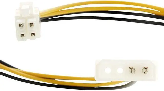 Alt view image 2 of 4 - Motherboard Molex IDE 2-pin to 4-Pin ATX P4 12V ATX CPU Power Connector Adapter Cable