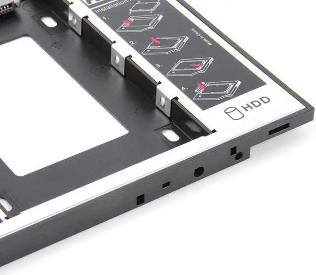 Alt view image 4 of 5 - SUNMENCO HDD Caddy  SSD HDD Case 12.7mm Hard Drive Caddy Adapter For Laptop ODD CD-ROM DVD-ROM OptiBay