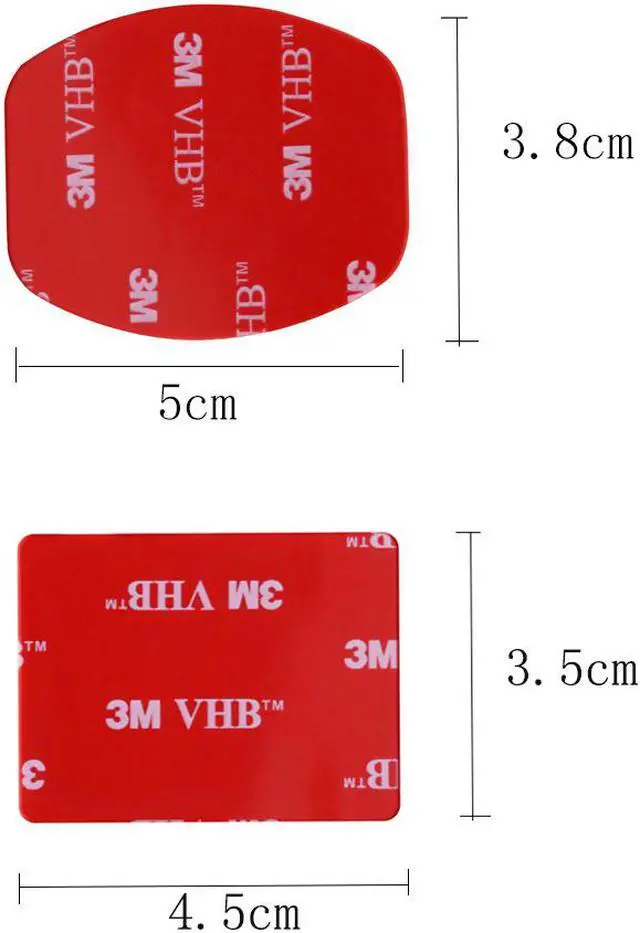 Alt view image 2 of 7 - SUNMENCO 48pcs Red 3M VHB Adhesive Sticker ( 24 Curved 24 Flat ) Double Side Adhesive Tape Action Camera Accessories kits for GoPro Hero 6 5 4 3 2/ xiao mi yi / AKASO / Sony Sports dvr Camcorder