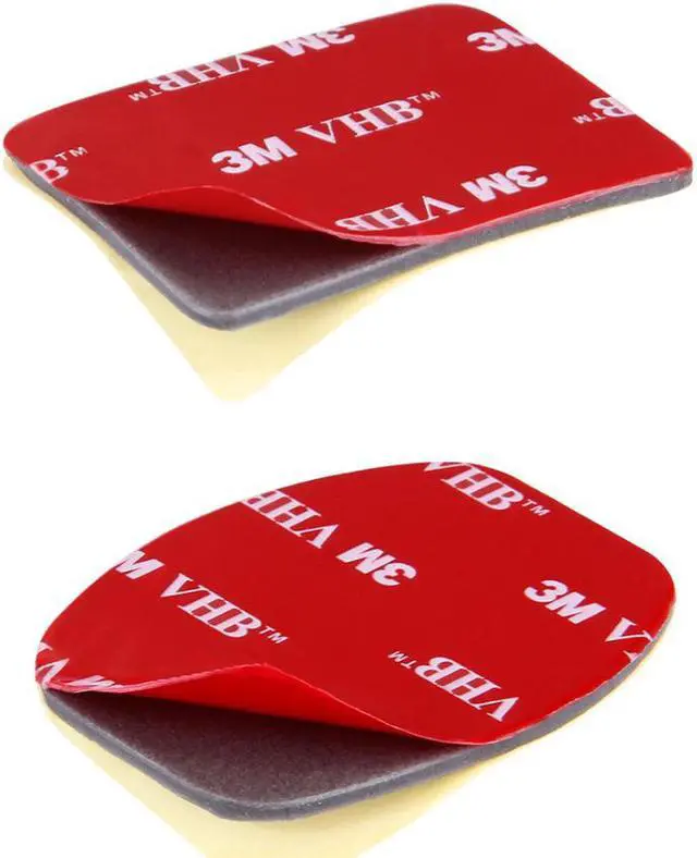 Alt view image 3 of 7 - SUNMENCO 48pcs Red 3M VHB Adhesive Sticker ( 24 Curved 24 Flat ) Double Side Adhesive Tape Action Camera Accessories kits for GoPro Hero 6 5 4 3 2/ xiao mi yi / AKASO / Sony Sports dvr Camcorder