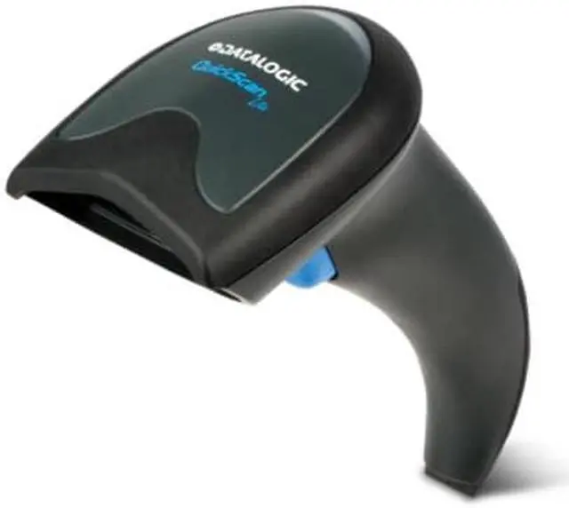 Alt view image 6 of 6 - Datalogic QuickScan Lite 1D USB linear imager Green Spot black, QW2120-BKK1S USB with STAND Scanner