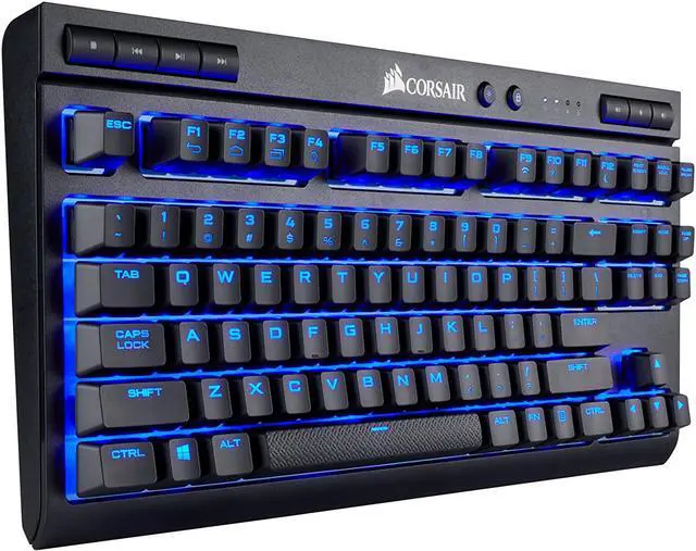 Alt view image 3 of 11 - Corsair K63 Wireless Mechanical Gaming Keyboard — Blue LED — CHERRY® MX Red