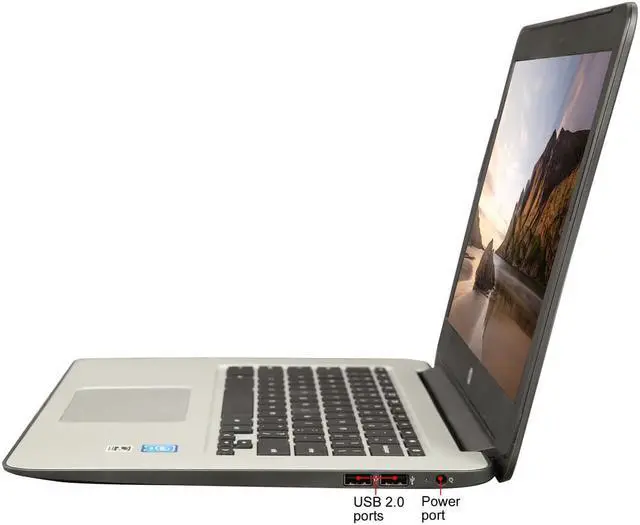 Alt view image 3 of 7 - HP 14 G4 (T4M32UT#ABA) Chromebook Intel Celeron N2840 (2.16 GHz) 4 GB Memory 16 GB eMMC SSD 14.0" Chrome OS