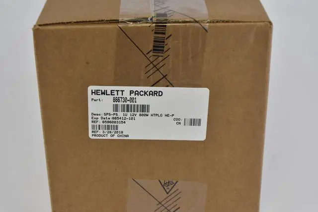 Alt view image 3 of 4 - 866730-001 HPE 800W FLEX SLOT PLATINUM HOT PLUG POWER SUPPLY KIT 865414-B21
