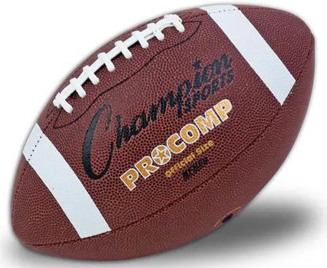 Alt view image 3 of 6 - Champion Sports Official Size Pro Composition Football - 11.50" - Official