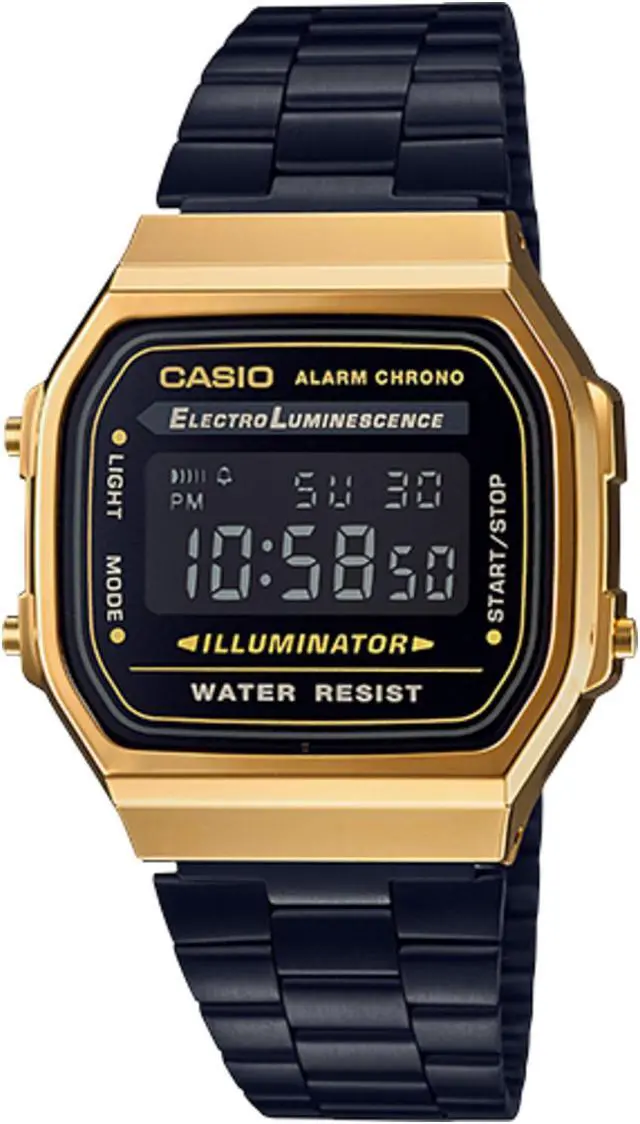 Main image of Casio Vintage A168WEGB Digital Metal Gold/Black Watch A168WEGB-1B