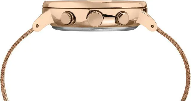 Alt view image 2 of 5 - Timex Fairfield Chrono 41mm Stainless Steel Rose-Gold/White Watch TW2T37200VQ