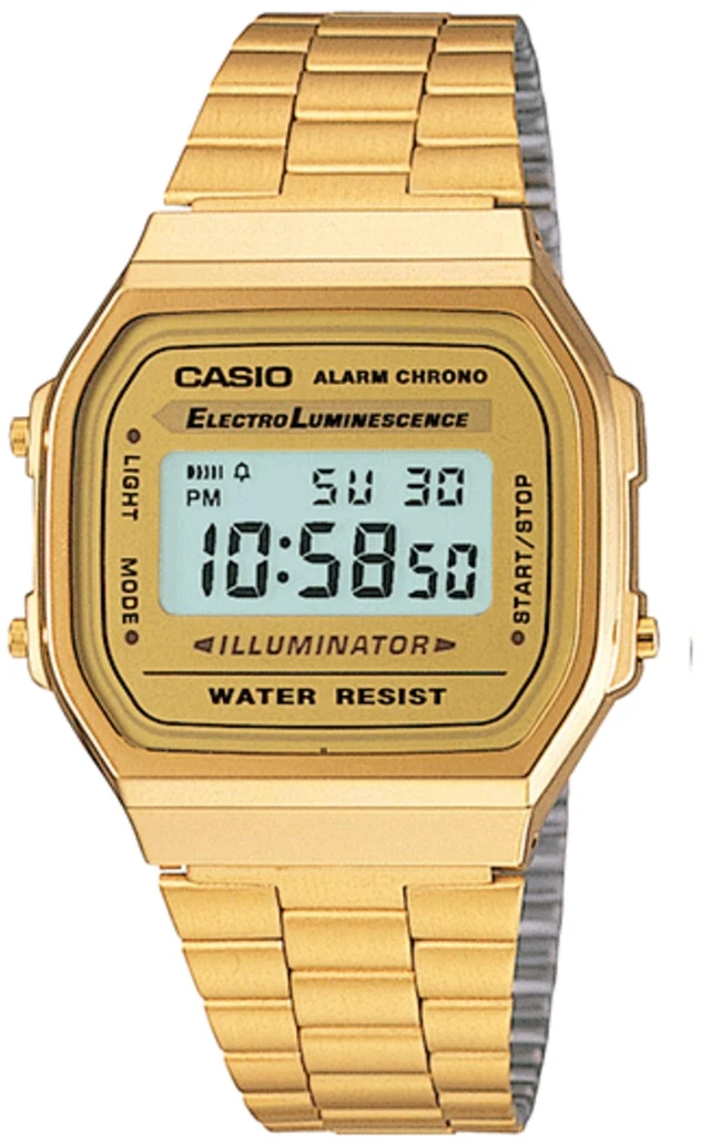 Main image of Casio Men's Vintage Watch Quartz China Crystal A168WG-9BWVT