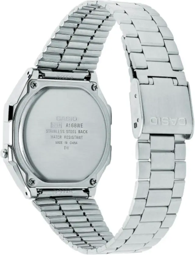 Alt view image 5 of 5 - Casio Vintage Silver & Blue Digital Watch A168WEM-2VT