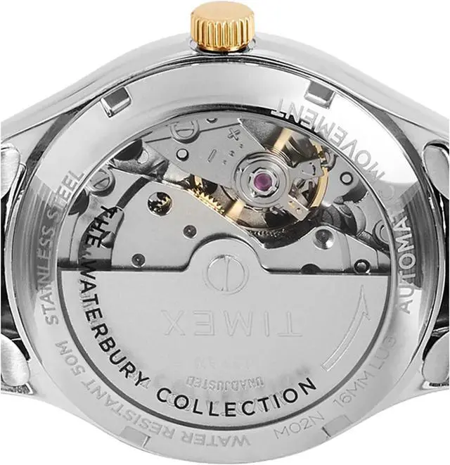 Alt view image 4 of 5 - Timex Waterbury Automatic 35mm Two-Tone Bracelet Women's Watch TW2U53600VQ