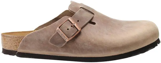 Alt view image 2 of 7 - Birkenstock Boston Oiled Leather Tobacco Unisex Slip-On Clog 0960811-0960813 Size 40 EUR Regular