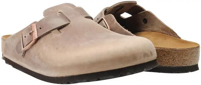 Main image of Birkenstock Boston Oiled Leather Tobacco Unisex Slip-On Clog 0960811-0960813 Size 40 EUR Regular