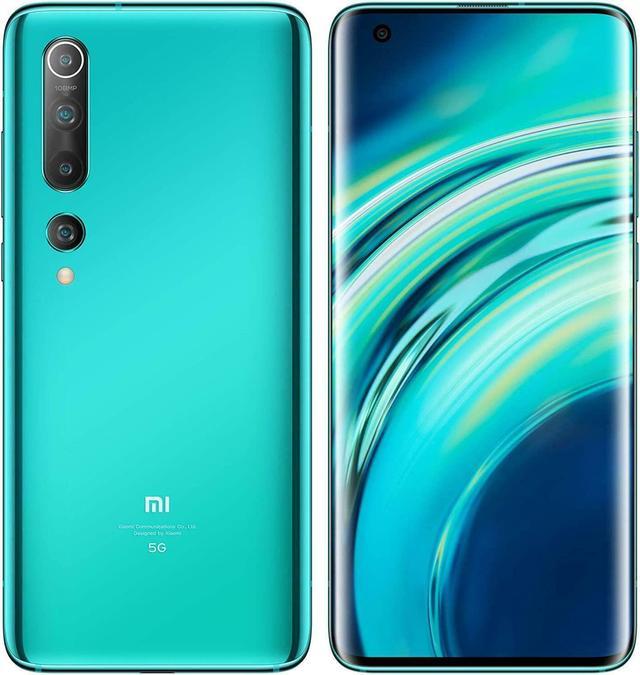 Xiaomi Mi 10 5G Single-SIM 256GB ROM + 8GB RAM (GSM Only | No CDMA) Factory  Unlocked Android Smartphone (Coral Green) - International Version