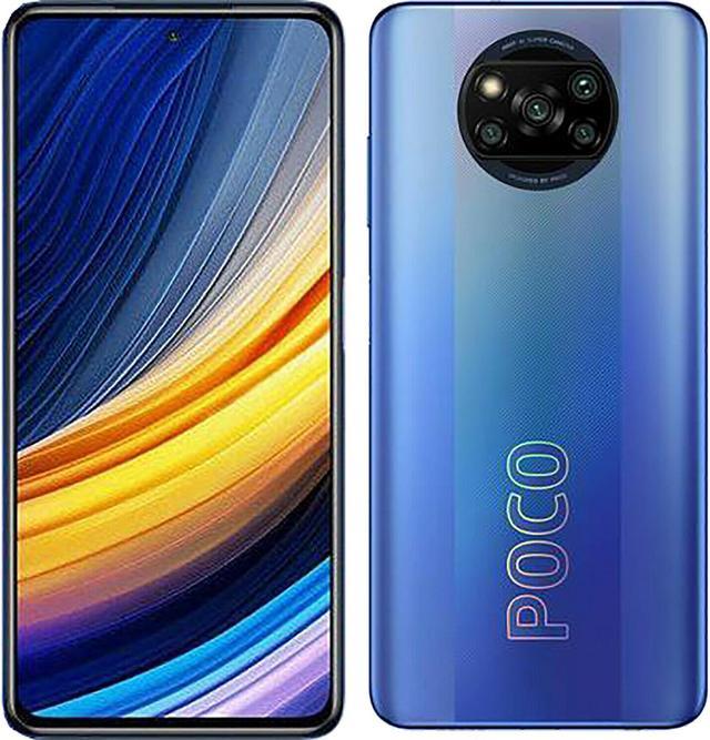 POCO, LLC Poco X3 Pro (128GB, 6GB) 6.67In 120Hz, Snapdragon 860, 48MP 4K  Quad Camera, All Day Battery, Dual SIM GSM Factory Unlocked - US & Global  4G LTE Version (Blue), M2102J20SG, Frost Blue : Cell Phones & Accessories 