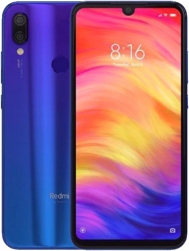 Xiaomi Redmi Note 7 Dual-SIM 32GB ROM + 3GB RAM (GSM Only  No CDMA)  Factory Unlocked 4G/LTE Smartphone (Neptune Blue) - International Version 