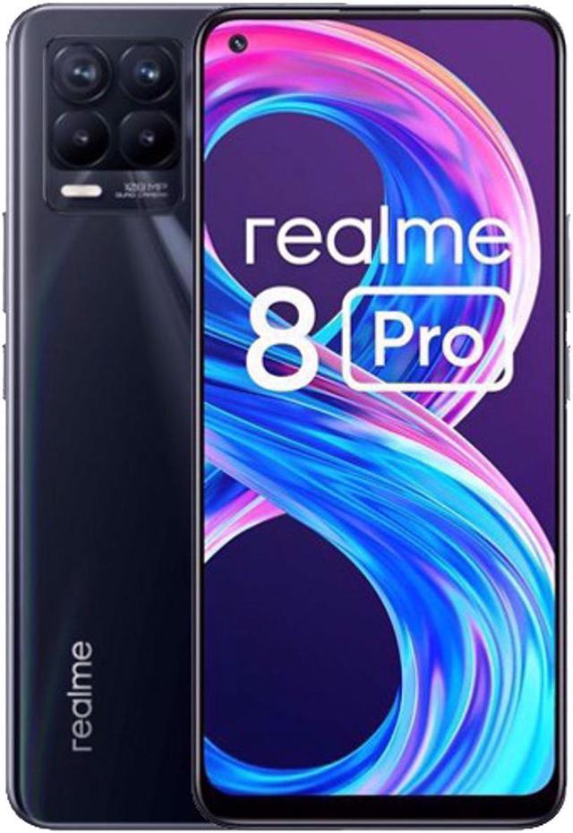 Realme 8 Pro Dual-SIM 128GB ROM + 6GB RAM (GSM Only | No CDMA) Factory  Unlocked 4G/LTE Smartphone (Punk Black) - International Version