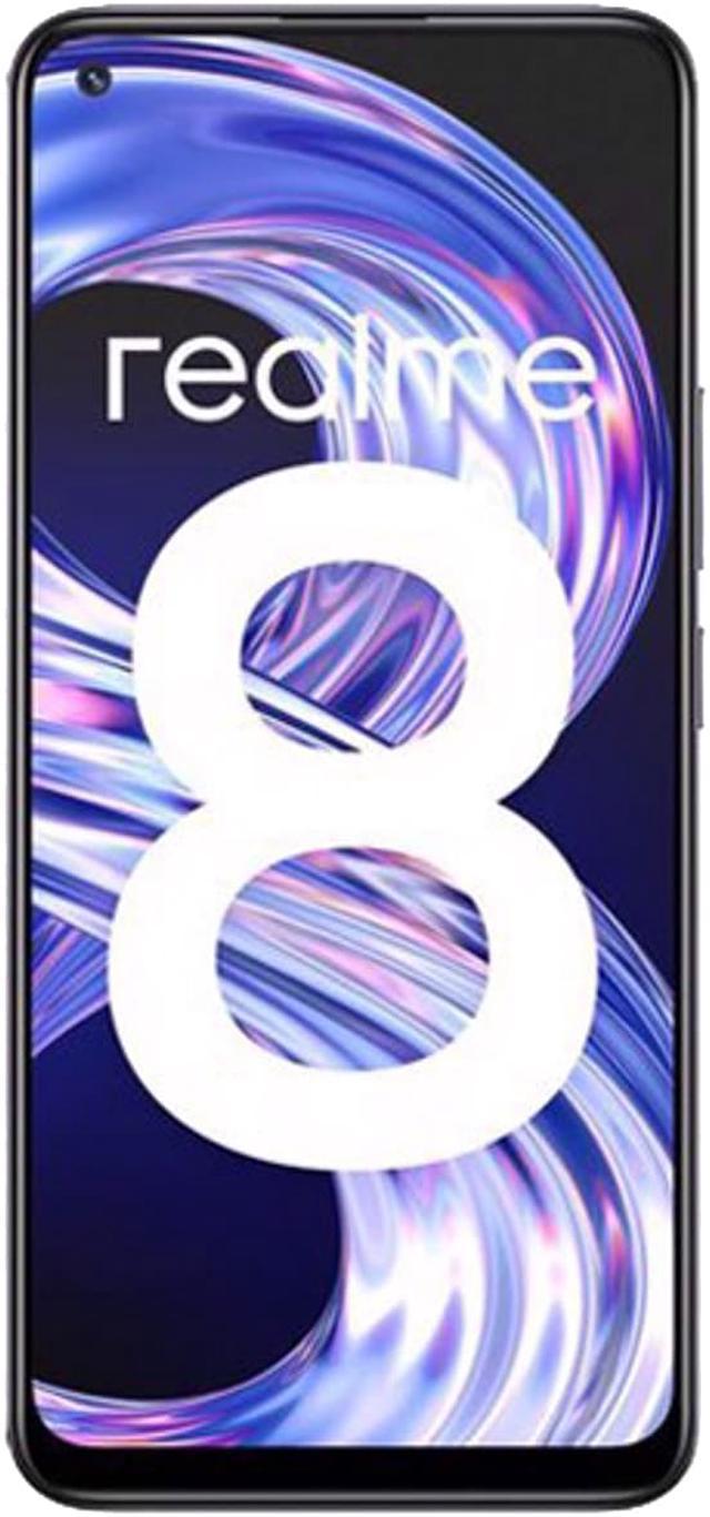  Realme 8 4G Dual SIM 128GB ROM + 6GB RAM (GSM Only  No CDMA)  Factory Unlocked 4G/LTE Smartphone (Punk Black)-International Version :  Cell Phones & Accessories