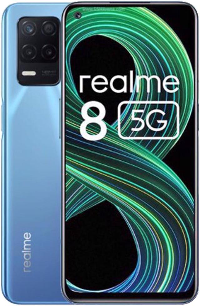 Realme 8 5G Dual-SIM 128GB ROM + 6GB RAM (GSM Only | No CDMA) Factory  Unlocked 5G Smartphone - Supersonic Blue - International Version