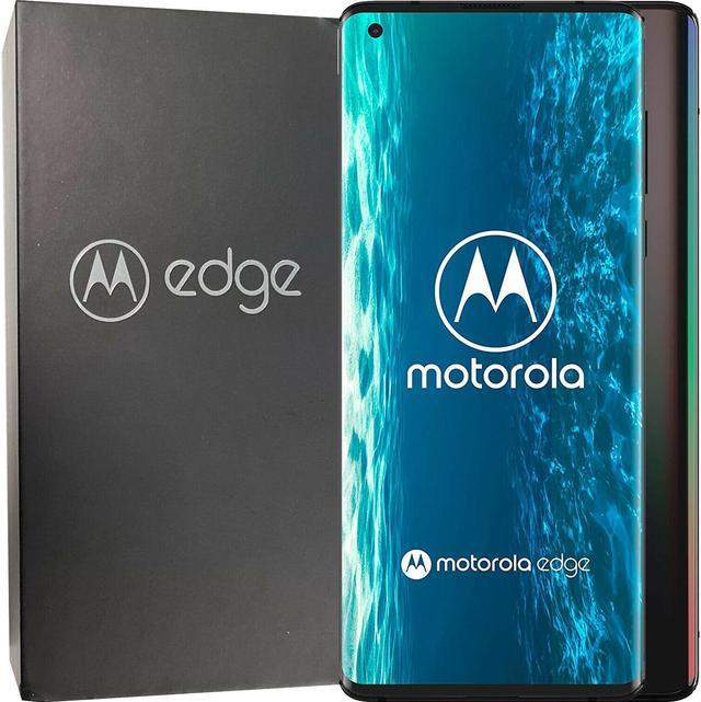 Motorola Edge Single-SIM 128GB ROM + 6GB RAM (GSM Only  No CDMA) Factory  Unlocked 5G Android Smartphone (Solar Black) - International Version 