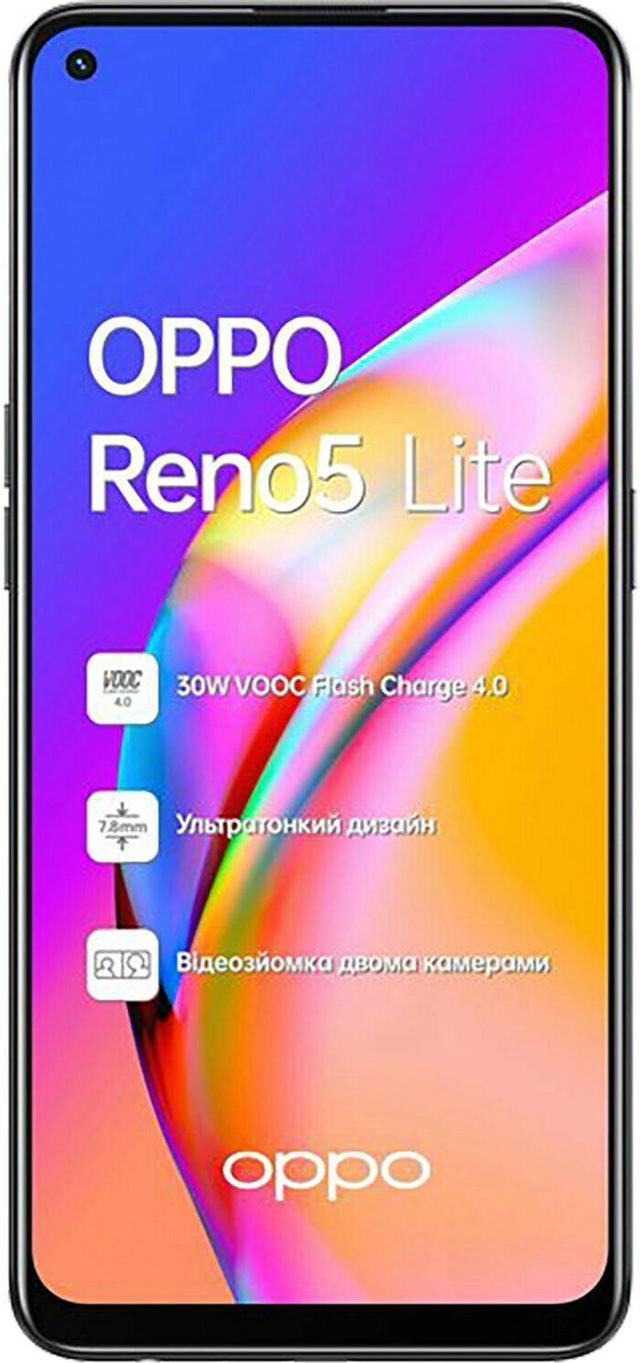 Oppo Reno5 Lite Dual-SIM 128GB ROM + 8GB RAM (GSM only | No CDMA) Factory  Unlocked 4G/LTE SmartPhone (Fluid Black) - International Version