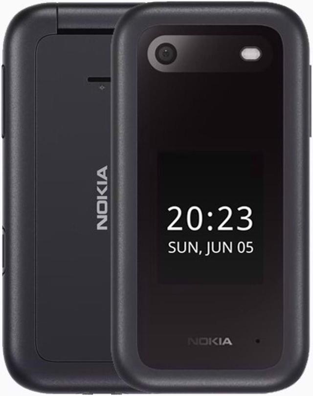 4G/LTE Nokia | CDMA) RAM Dual-SIM 128MB Cellphone 48MB Unlocked International - (GSM Flip (Black) 2660 Factory + Version ROM