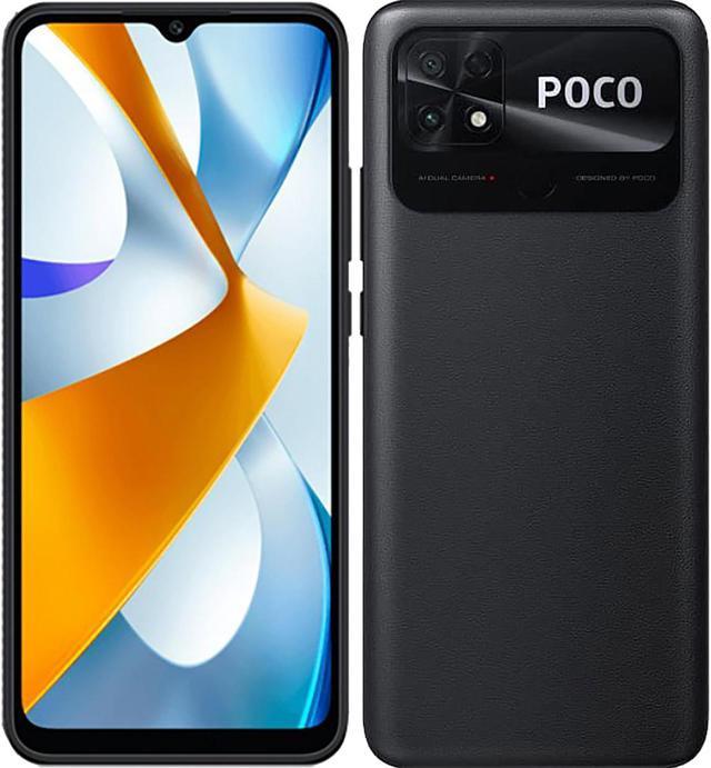 Poco C40 4G LTE 64GB + 4GB Global Version Unlocked 6.71 6000mAh 13MP Dual  Camera (Not Verizon Sprint Boost Cricket Metro At&T) + (w/Fast Car 51W