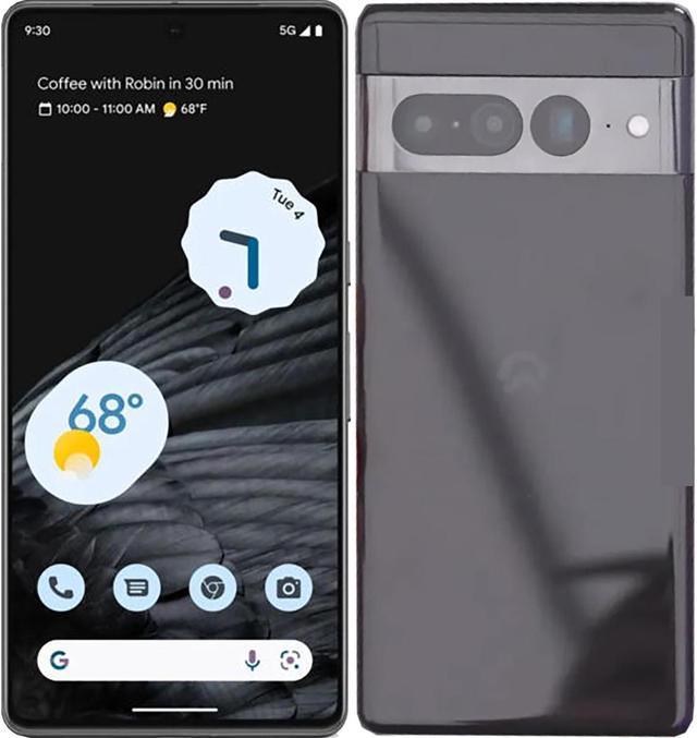 Google Pixel 7 Pro Dual-SIM 128GB ROM + 12GB RAM (GSM Only | No CDMA)  Factory Unlocked 5G Smartphone (Obsidian) - International Version