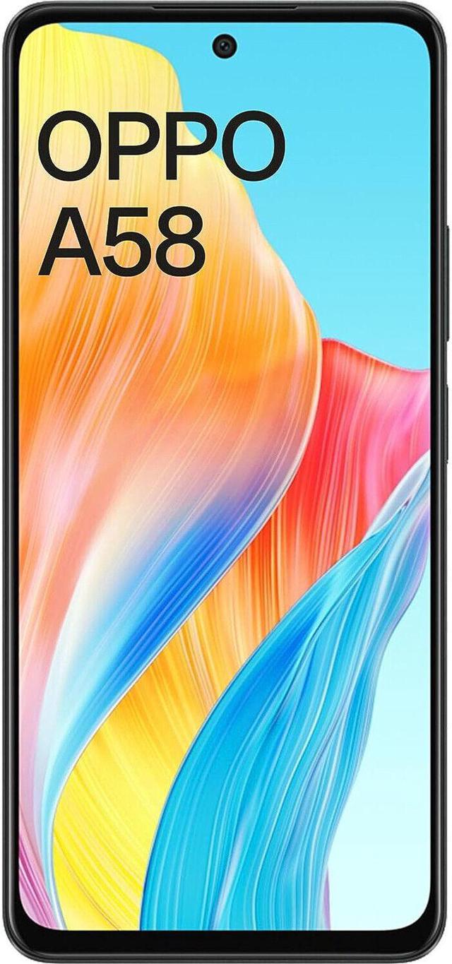 OPPO A58 6GB+128GB Global Ver. Dual SIM Unlocked Android Mobile Phone -  BLACK